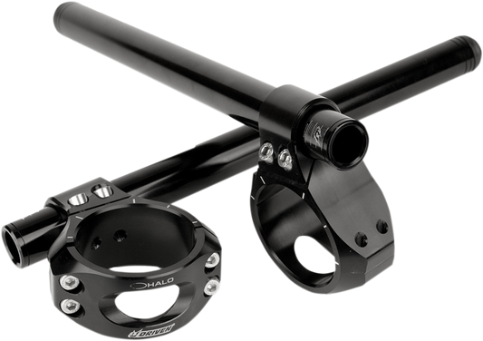 Black 50 mm Halo Clip-On Handlebars