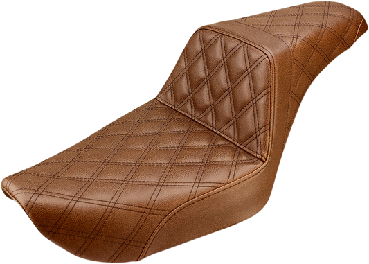 Step Up Seat - Lattice Stitched - Brown - Dyna0994481