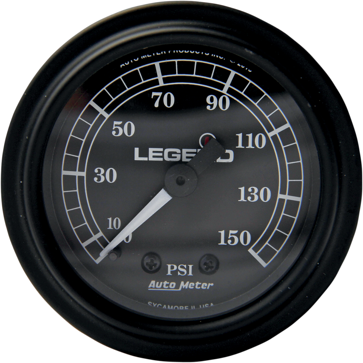 Fairing Mounted LED Backlit PSI Gauges - Black