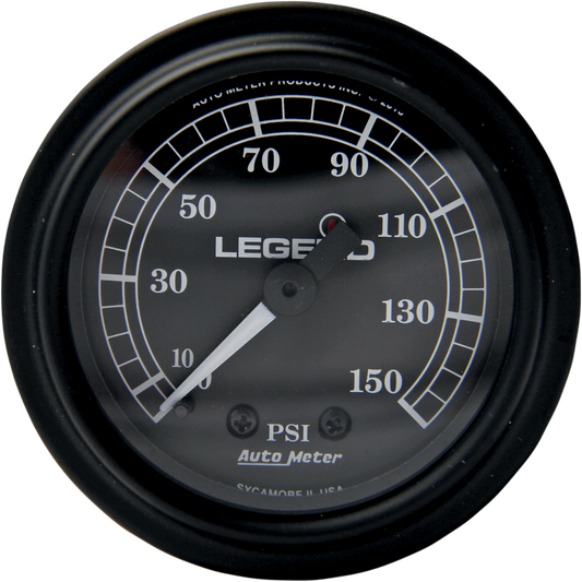 Fairing Mounted LED Backlit PSI Gauges - Black