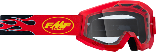 PowerCore Goggles - Flame - Red - Clear