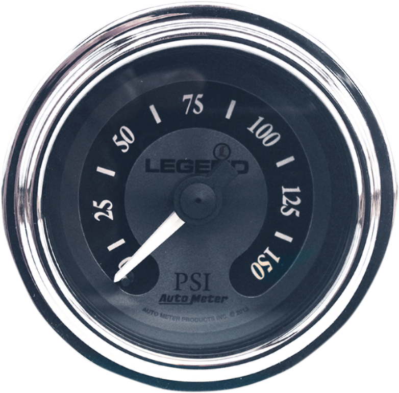 Fairing Mounted LED Backlit PSI Gauges - Titanium