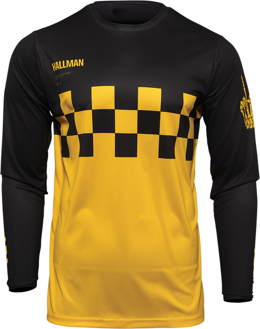 Hallman Differ Cheq Jersey - Yellow/Black -  Small