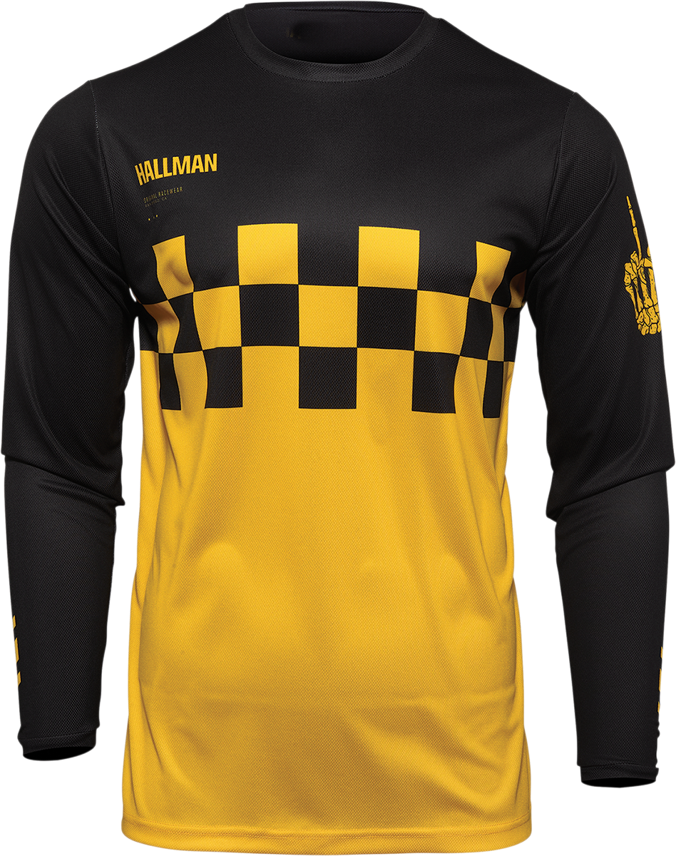 Hallman Differ Cheq Jersey - Yellow/Black - 2XL