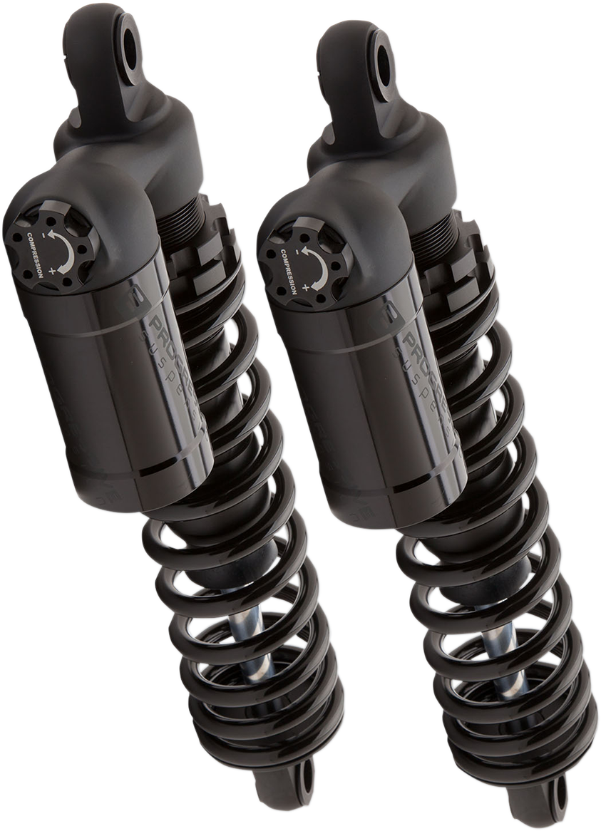 970 Series Piggyback Shocks - Gloss Black/Matte Black - 13.00"