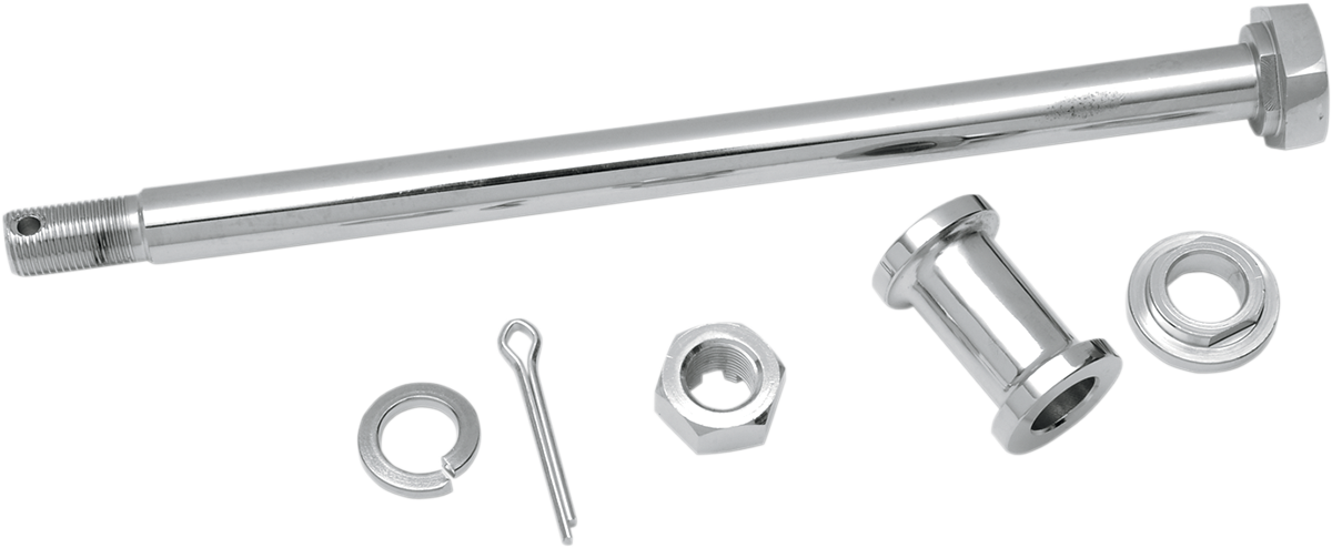 Axle - Rear - Chrome - Kit - 52-78 XL