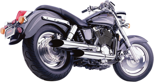 Classic Deluxe Exhaust - Chrome - VT1100
