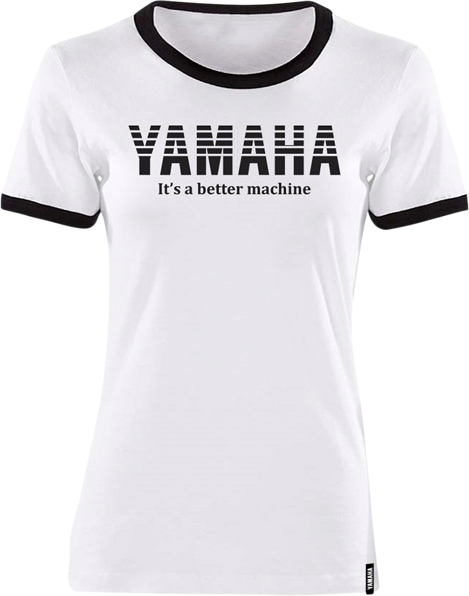 Women's Yamaha Vintage T-Shirt - White/Black - 2XL