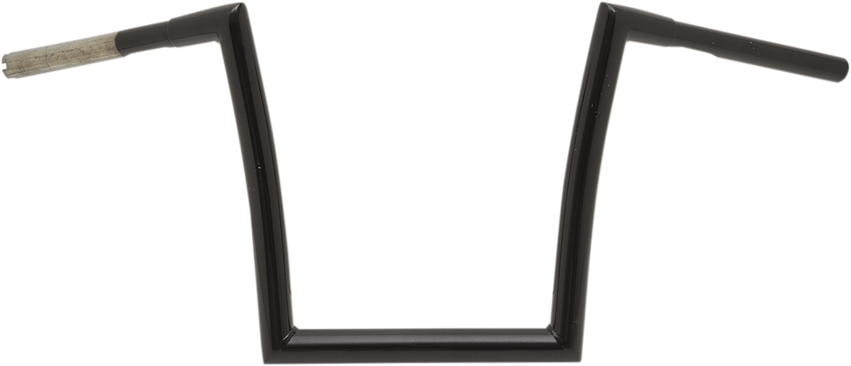 Black 1-1/4" Fat Bobber Strip Handlebar With 14" Rise