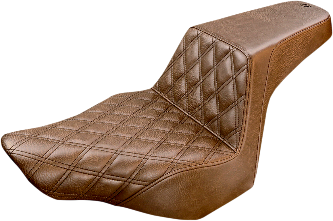 Step Up Seat - Driver Lattice Stitched - Brown - FXSB
