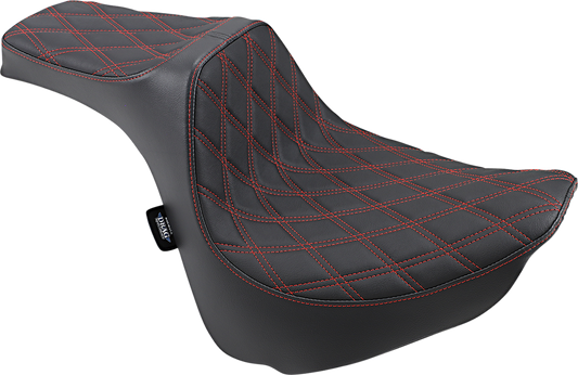 Predator III Seat - Double Diamond - Red Stitched - FXFB