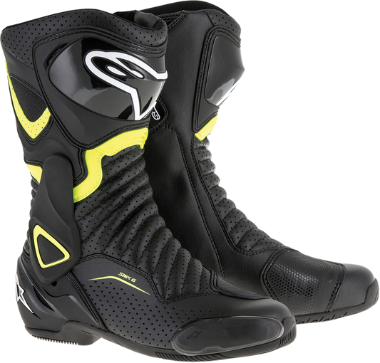 SMX-6 v2 Vented Boots - Black/Yellow - US 3.5 / EU 36