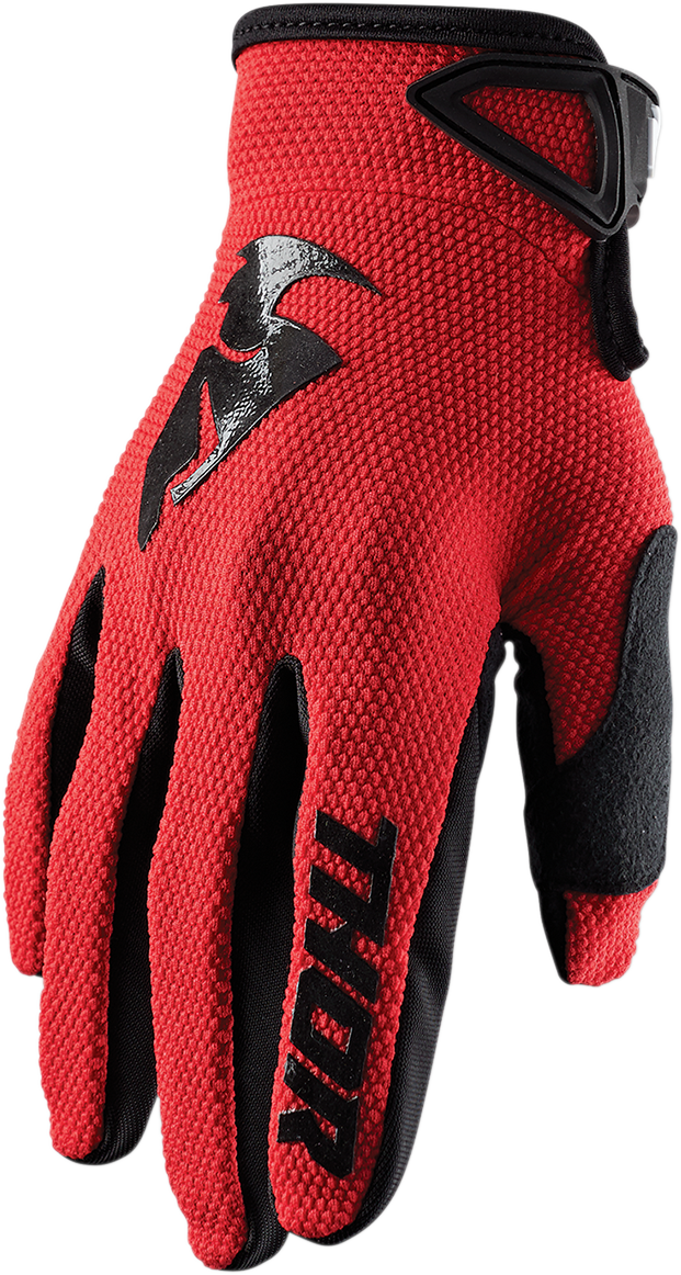 Youth Sector Gloves - Red - Medium