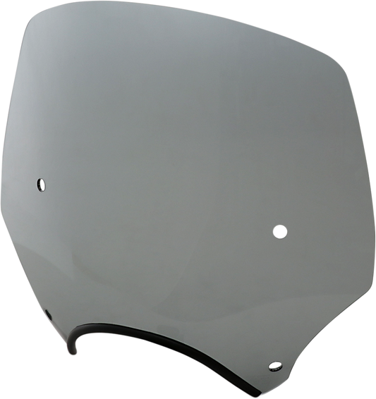 El Paso Windshield - 15" - 9" Headlight Cutout - Black Smoke