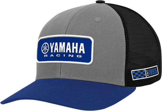 Gorra Yamaha Racing - Snapback Unisex (Gris/Negro/Azul)