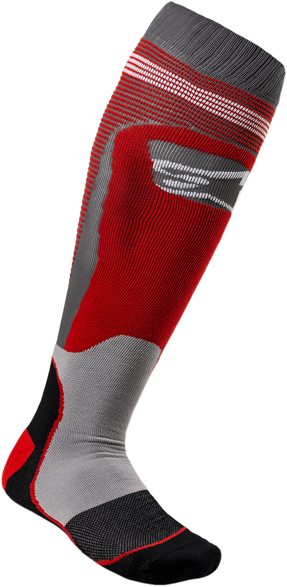 MX Plus 1 Socks - Red/Gray - Small/Medium