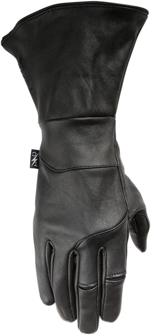 Gauntlet Insulated Gloves - Black - Large