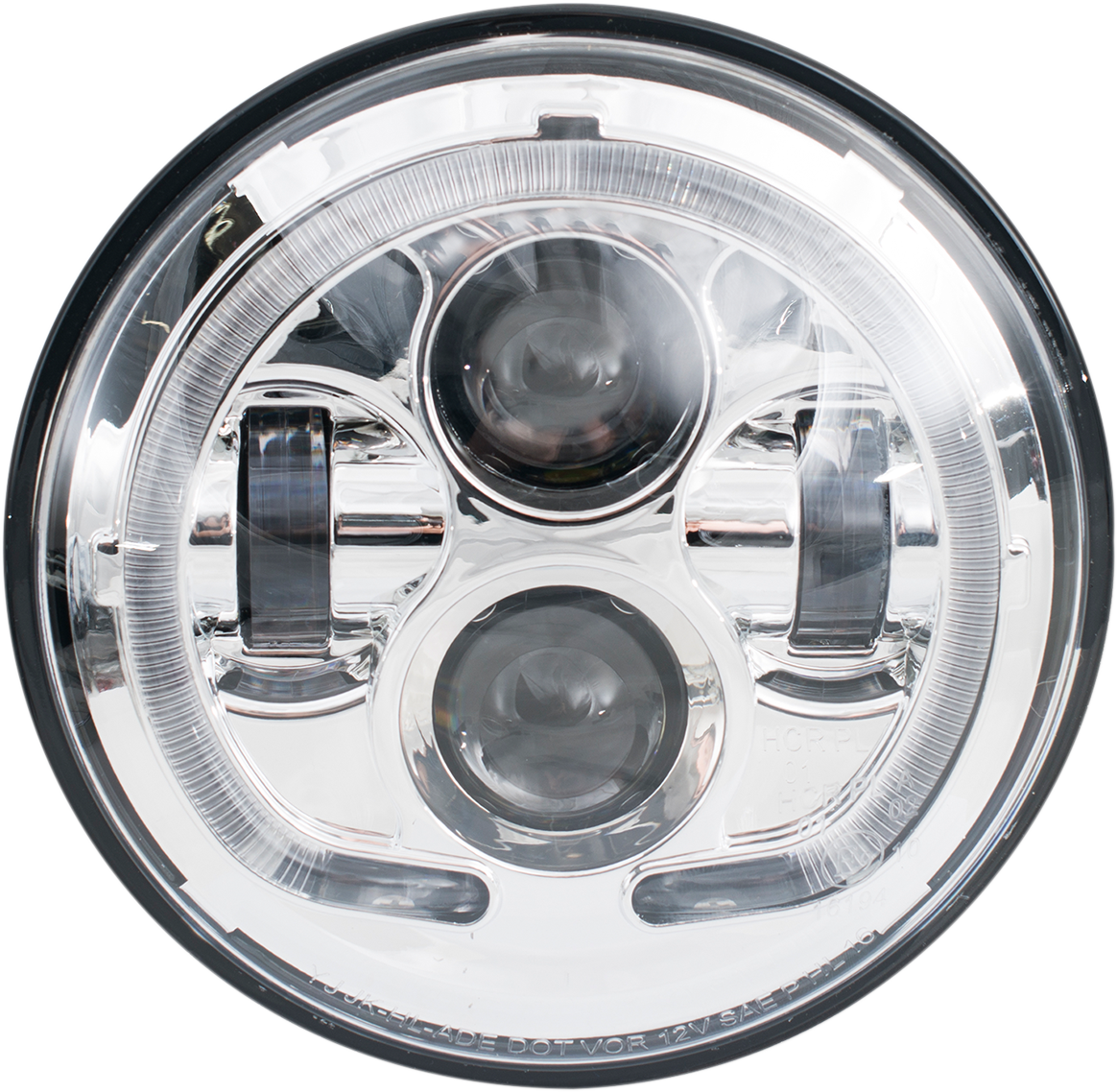 7" LED Headlight Chrome Ruta 70