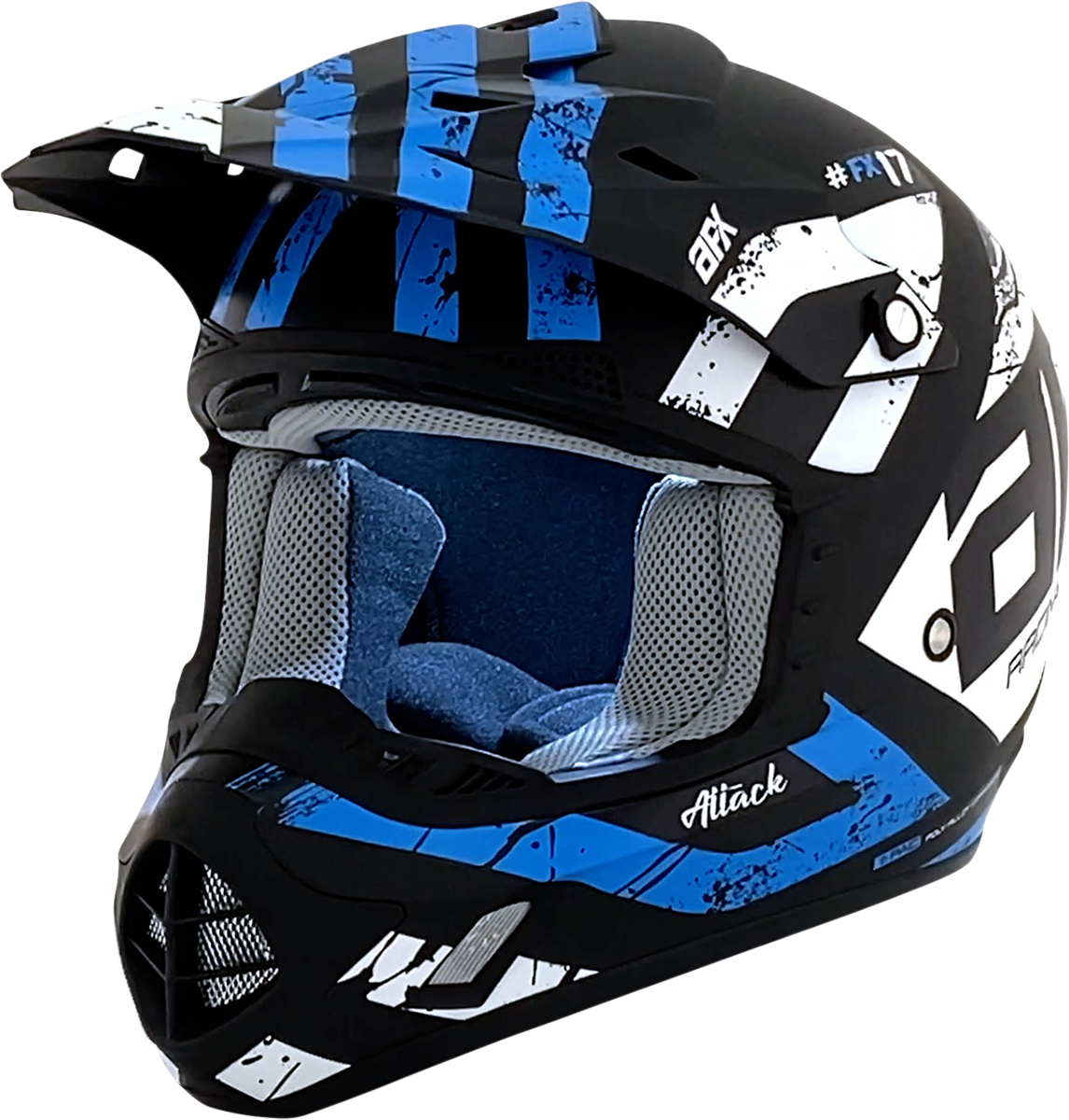 FX-17 Helmet - Attack - Matte Blue/Black - XL