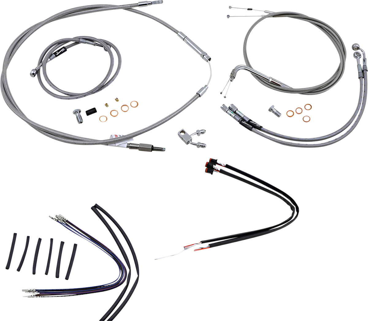 Juego de Controles Acerados ABS Cuelga Monos 14" Burly Brand449
