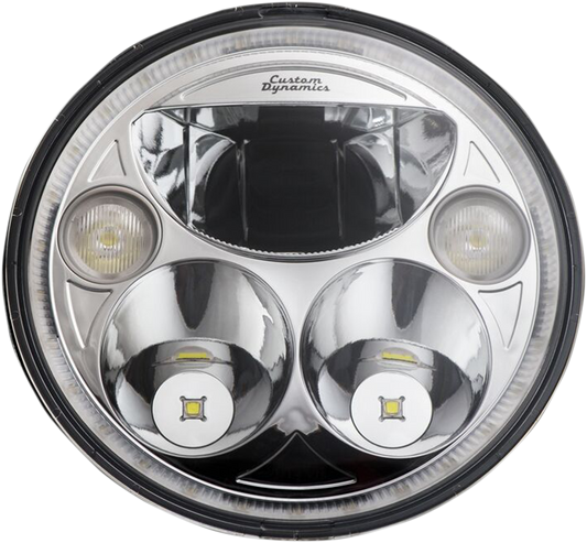 7" TruBEAM® Headlamp - Chrome - Chieftain