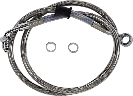 Brake Line - +10" - Stainless Steel - '18-'20 Softail