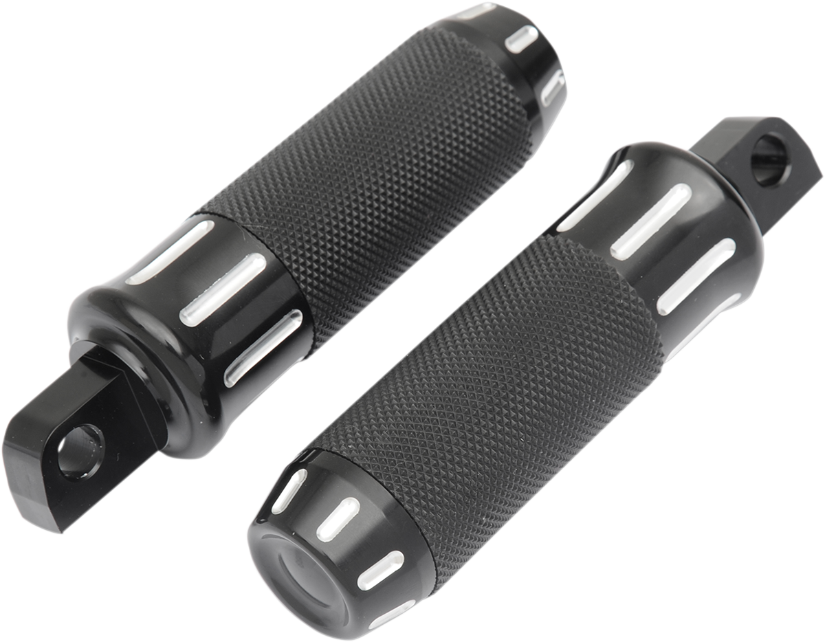 Custom Footpegs - Black Cut