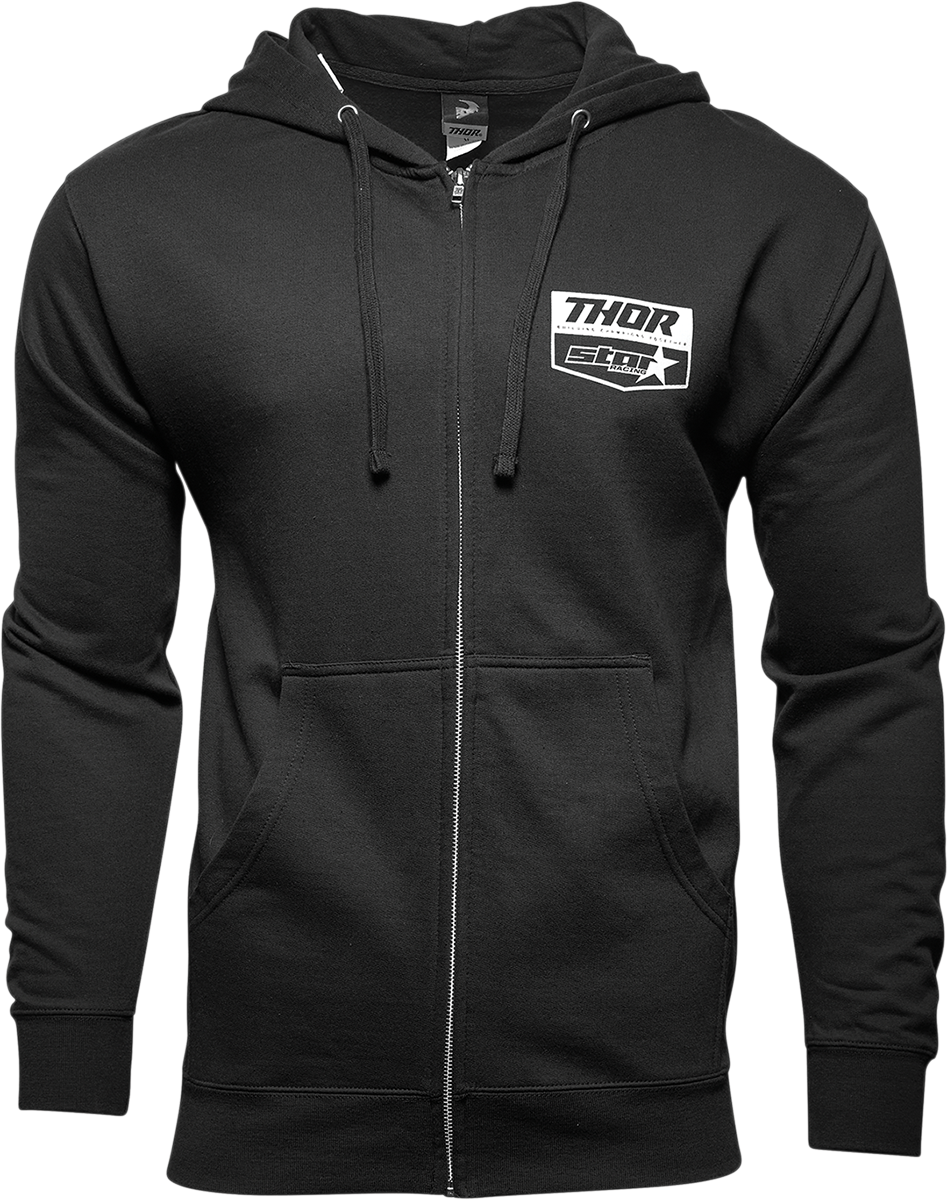 Star Racing Fleece Zip Up - Black - Medium