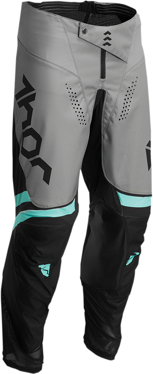 Youth Pulse Cube Pants - Black/Mint - 18