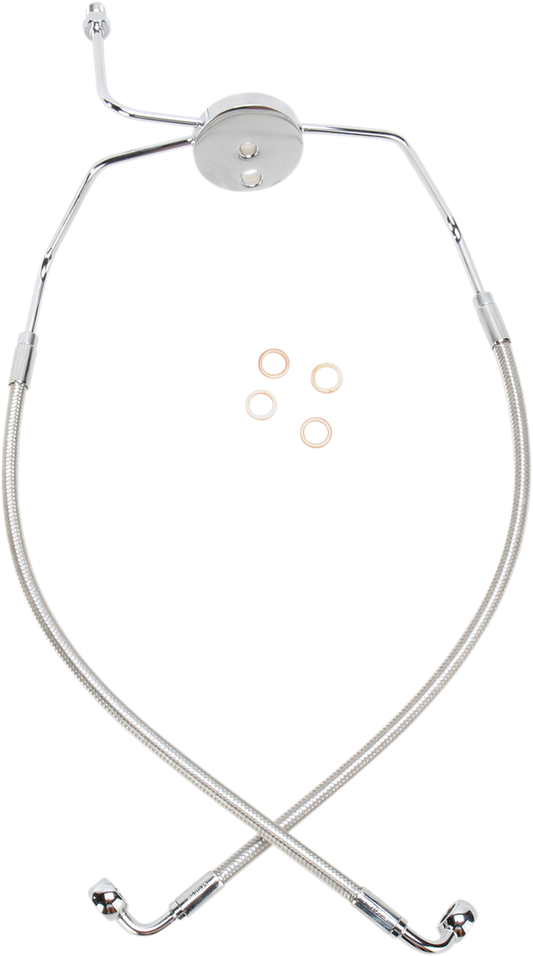 Brake Line - Polished - Lower