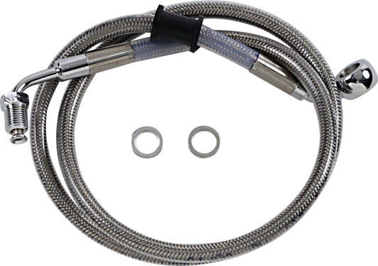 Brake Line - +10" - Stainless Steel - '18-'20 Softail