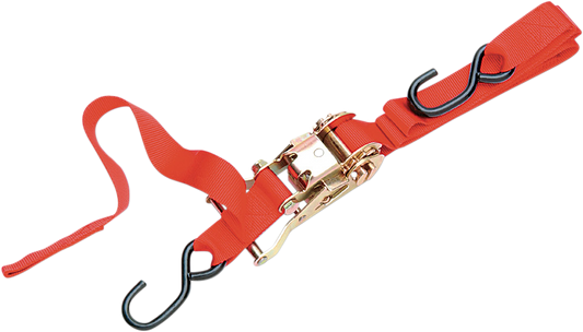 1" Ratchet Tied Down - Assist - Red