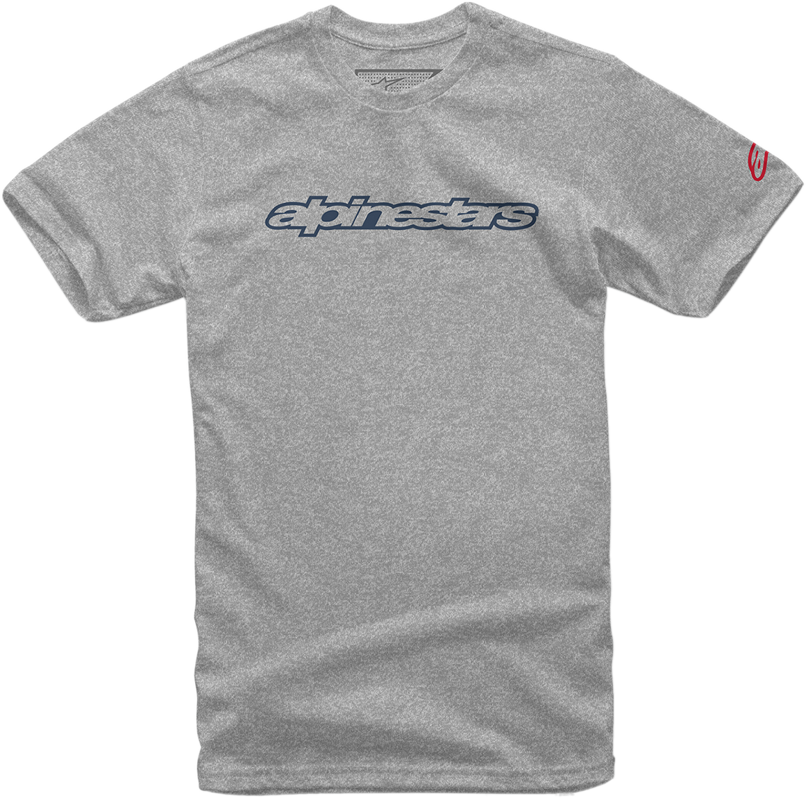 Wordmark T-Shirt - Gray/Navy - Medium