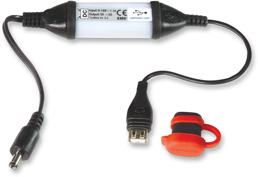 2.5 mm Barrel to USB Adapter - 2100 mA