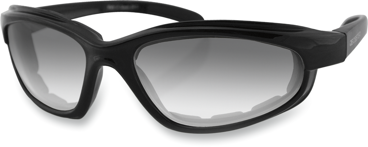 Fat Boy Sunglasses - Gloss Black - Clear Photochromic