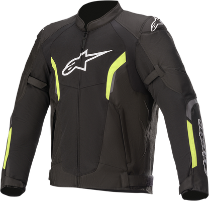 Chamarra textil Alpinestars AST Air v2 - negro/amarillo