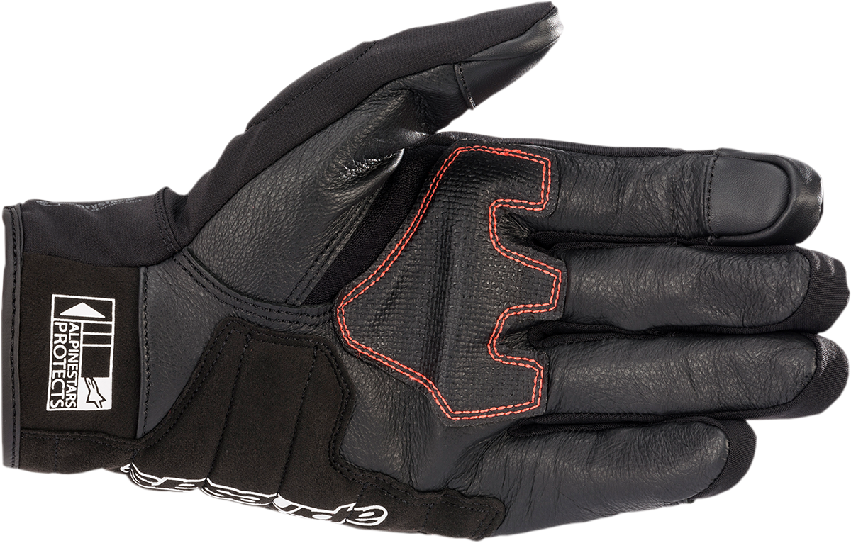 SMX-Z Waterproof Honda Gloves - Black/Blue/Red -  Small