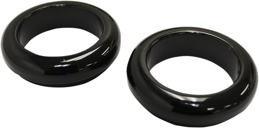 Fork Dust Covers - 39 mm - Gloss Black Powder Coat