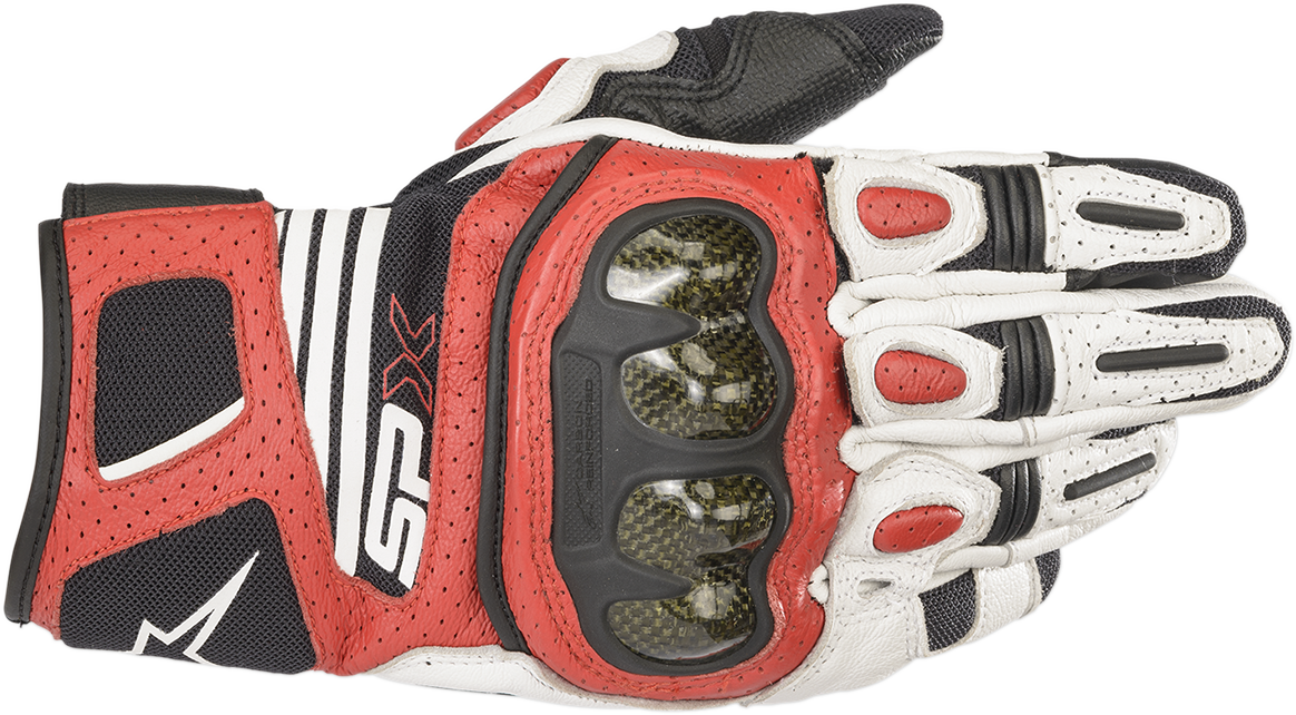 SPX AC V2 Gloves - White/Black/Red - Small