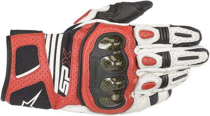 SPX AC V2 Gloves - White/Black/Red - Small