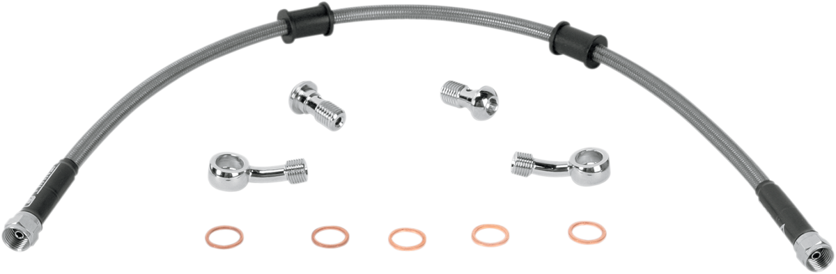 Brake Line - Rear - Stainless Steel - KLR 650