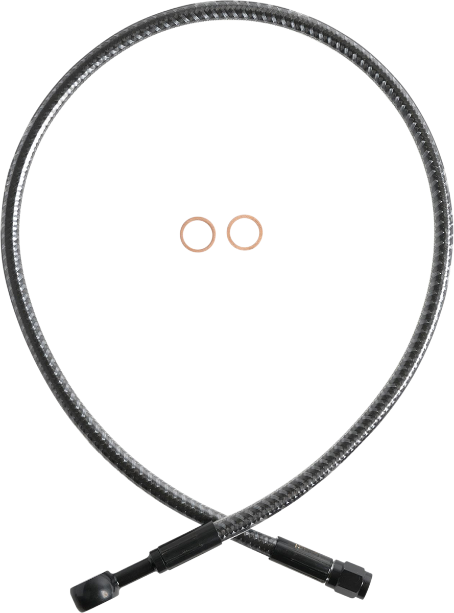 Brake Line - Front - 10 mm - 180° - 25" - KARBONFIBR