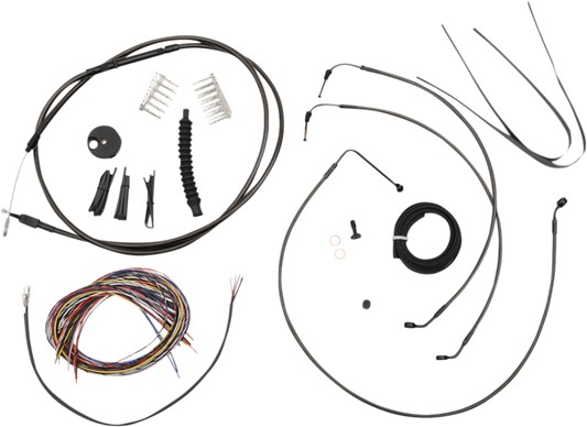 Cable Kit - 15" - 17" Ape Hanger Handlebars - Midnight