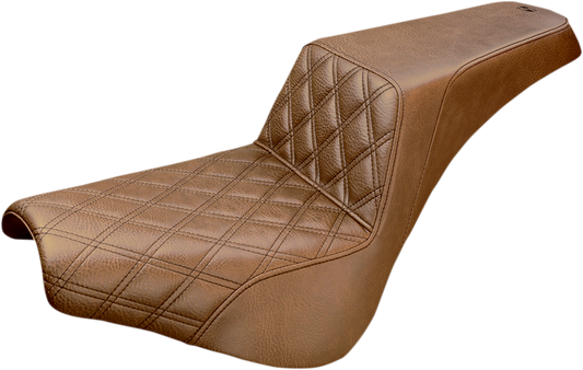 Step Up Seat - Driver's Lattice Stitched - Brown