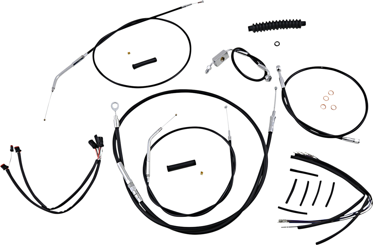 Control Cable Kit - XR - Black/Chrome