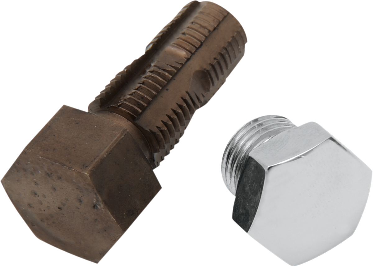 Chrome Drain Plug w/Tap