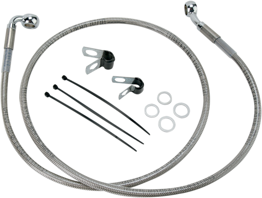 2" Brake Line - Front - Stainless Steel - FXD 00-5