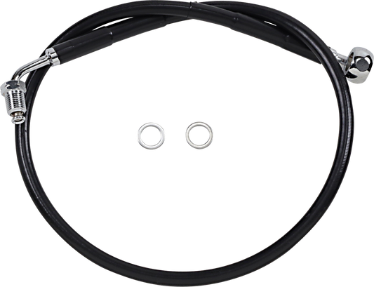 Brake Line - +4" - Black - '18-'20 Softail