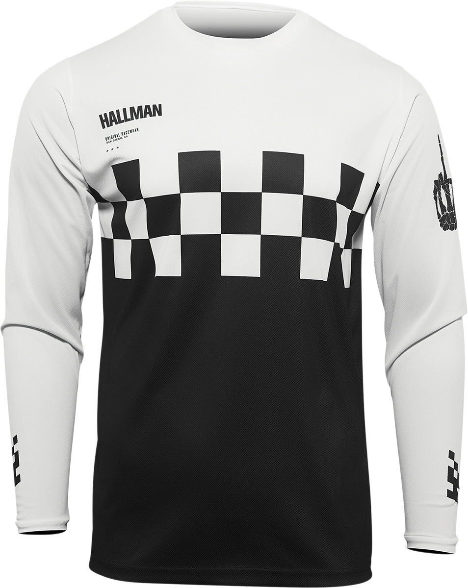 Hallman Differ Cheq Jersey - Black/White - Large