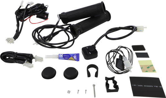 Grips - Heated - Thumb Throttle - 5 Level - 7/8" - Heated Thumb